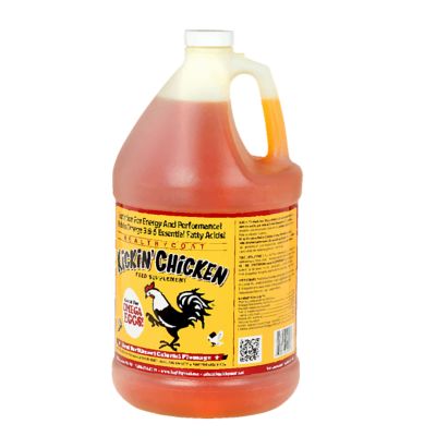 HealthyCoat Kickin' Chicken Omega Rich Liquid Feed Supplement, 8 lb.