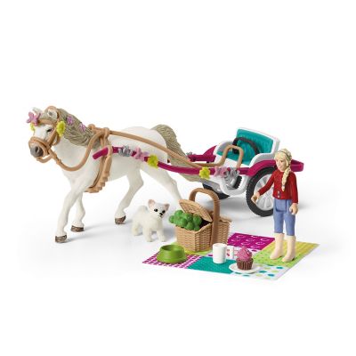 Image showing  Carriage Ride with Picnic Horse Toy Play Set