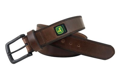 John Deere Men's Top Grain Leather Belt, 38 mm