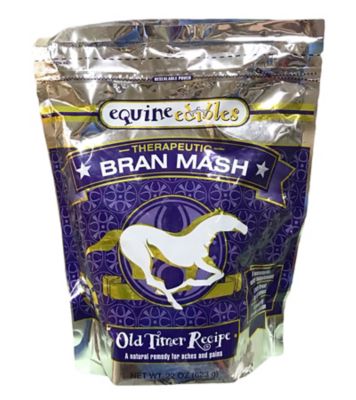 Equine Edibles Therapeutic Bran Mash Old Timer Recipe Horse Oatmeal, 22 oz.