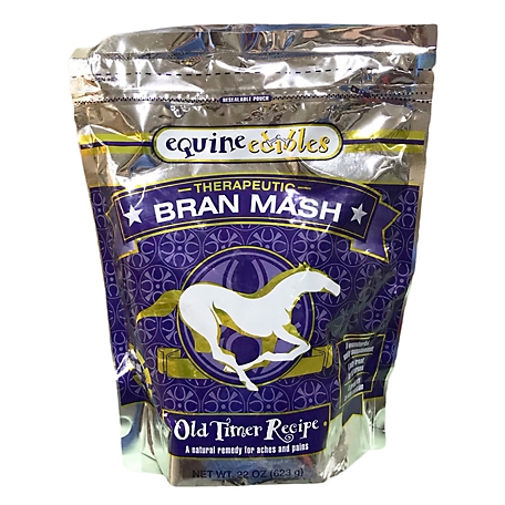 Equine Edibles Therapeutic Bran Mash Old Timer Recipe Horse Oatmeal, 22 oz.