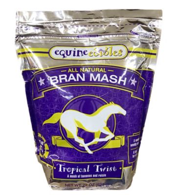 Equine Edibles Therapeutic Bran Mash Tropical Twist Horse Oatmeal, 22 oz.
