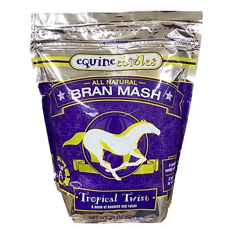 Equine Edibles Therapeutic Bran Mash Tropical Twist Horse Oatmeal, 22 oz.