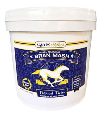 Equine Edibles Therapeutic Bran Mash Tropical Twist Horse Oatmeal, 7.5 lb., Contains 5-6 Servings