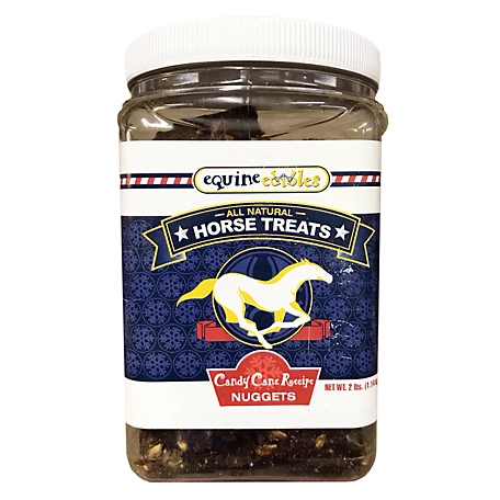 Equine Edibles Candy Cane Nugget Horse Treats, 2 lb.