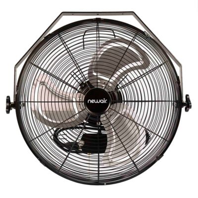 Image showing  18 in. 3-Speed Indoor High-Velocity Wall-Mounted Fan, 120V