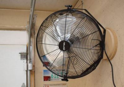 Image showing  18 in. 3-Speed Indoor High-Velocity Wall-Mounted Fan, 120V