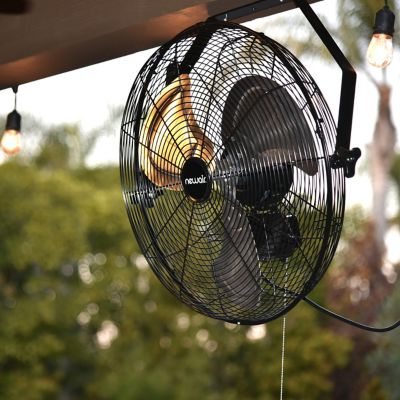 Image showing 9 th NewAir 18 in. 3-Speed Outdoor Rated 2-in-1 High-Velocity Wall-Mounted Fan, Water Resistant