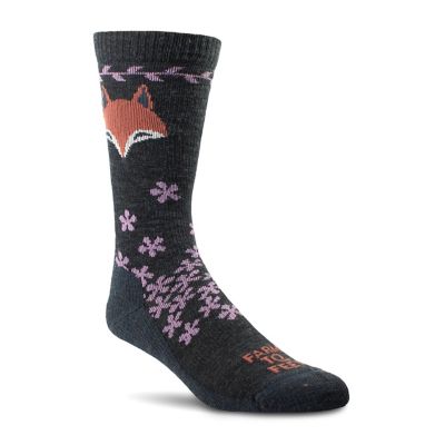 Farm To Feet Women's Emeryville Lightweight Fox Crew Socks, 1 Pair