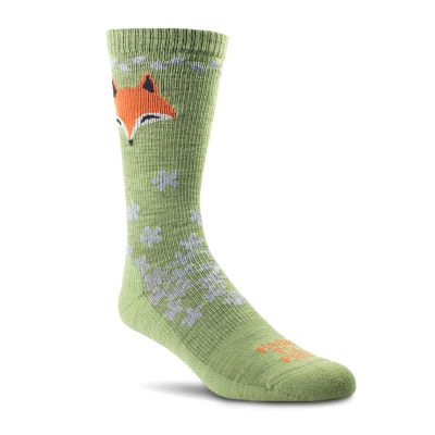 Farm To Feet Women's Emeryville Lightweight Fox Crew Socks, 1 Pair