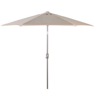 Leisure Classics 9 Ft Outdoor Umbrella With Tilt Crank Tan 352021t At Tractor Supply Co