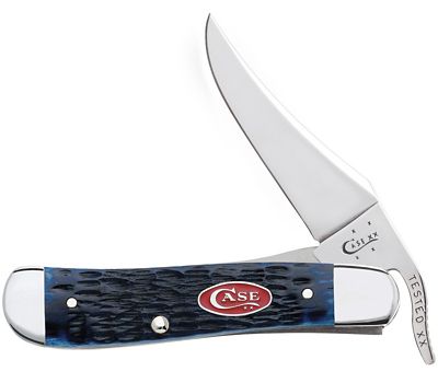 Case Cutlery 2.75 in. Navy Blue Bone RussLock Pocket Knife