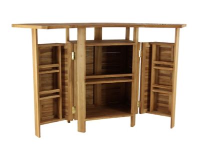 Image showing  Traditional Teak Wood Bar Table, 41 x 70in.