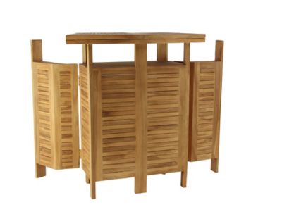 Image showing  Traditional Teak Wood Bar Table, 41 x 70in.