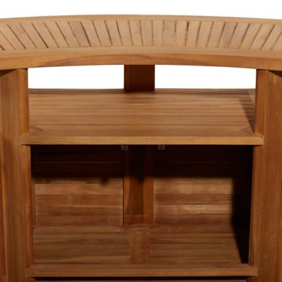 Image showing  Traditional Teak Wood Bar Table, 41 x 70in.