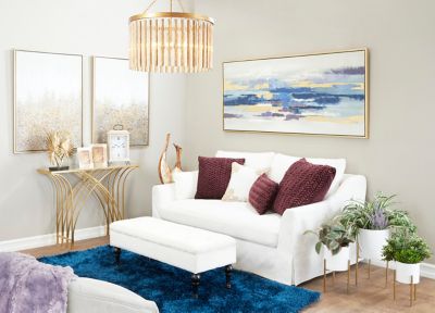 Image showing 4 th Harper & Willow Iron Contemporary Large Round Indoor/Outdoor Planter Set in Stands, 3 pc.