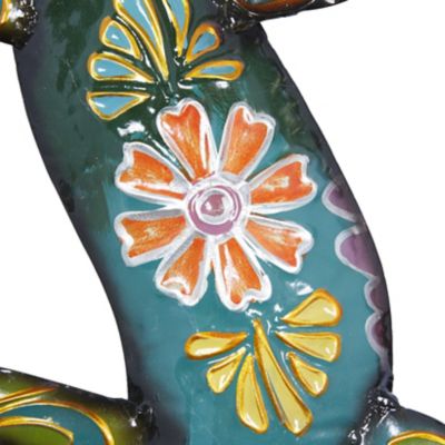 Image showing  Multicolor Metal Indoor/Outdoor Lizard Wall Decor, 32 in. x 15 in.