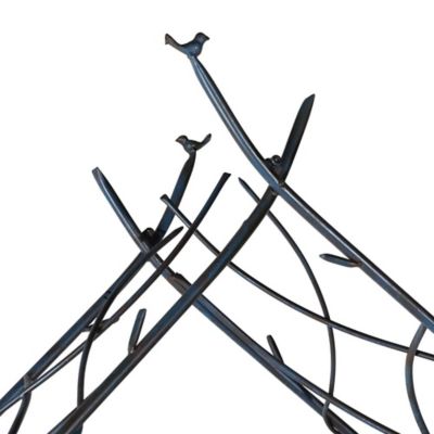 Image showing  Modern Garden Arch, 103 in. x 60 in., Black, Iron, 66312