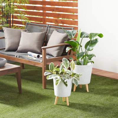 Harper & Willow Wood Contemporary Planter Set of 2 14