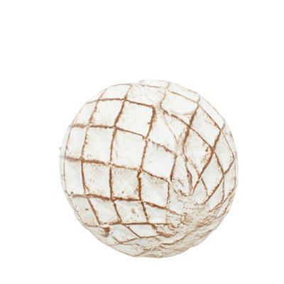 Image showing  Small Round Dolomite Vase Fillers, White/Gold, 4 pc.