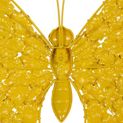 Image showing  Set of 2 Yellow Metal Farmhouse Garden Wall Decor, 25 in., 27 in,