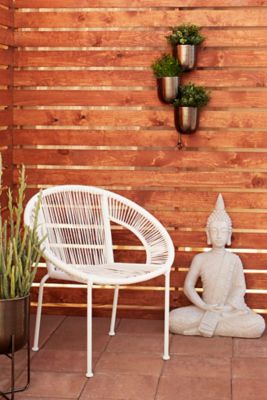 Harper & Willow Metal Indoor Outdoor Layered Wall Planter