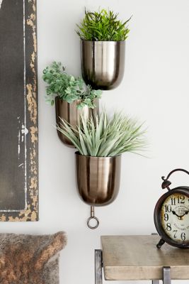 Image showing  Metal Indoor Outdoor Layered Wall Planter