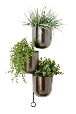 Image showing  Metal Indoor Outdoor Layered Wall Planter