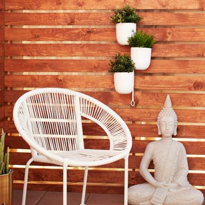 Harper & Willow Metal Indoor Outdoor Layered Wall Planter