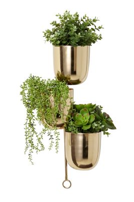 Image showing  Metal Indoor Outdoor Layered Wall Planter