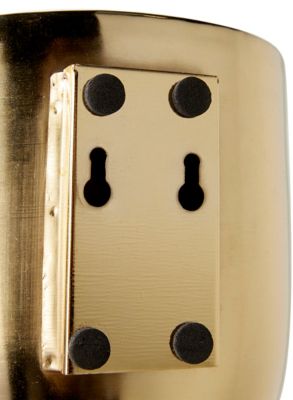 Image showing  Metal Indoor Outdoor Floating Wall Planter, Set of 3, 9 in., 7 in., 6 in.