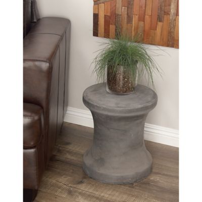 Harper & Willow Black Fiberclay Outdoor Accent Table 14 x 14 x 16in.