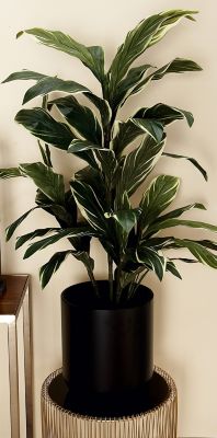 Harper & Willow Black Metal Indoor Outdoor Planter with Removable Stand 12 in. x 12 in. x 42 in.