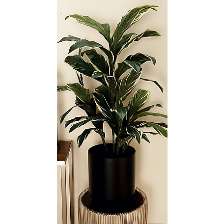 Harper & Willow Black Metal Indoor Outdoor Planter with Removable Stand 12 in. x 12 in. x 42 in.