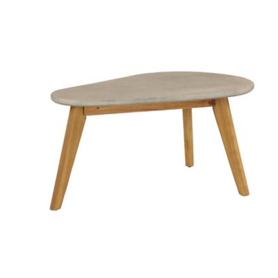 Image showing  Small Mid-Century Wood Outdoor Accent Table