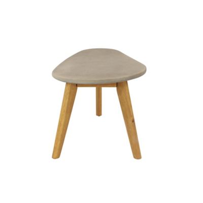 Image showing  Small Mid-Century Wood Outdoor Accent Table