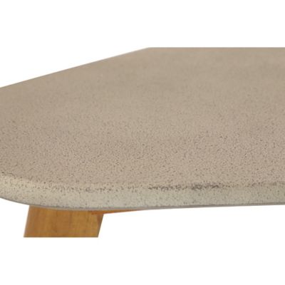 Image showing  Small Mid-Century Wood Outdoor Accent Table