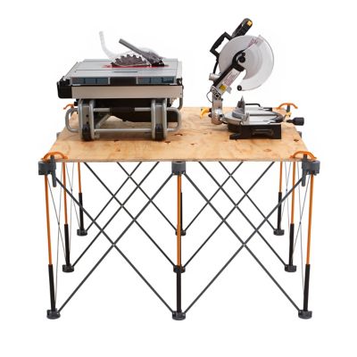 Image showing  3,500 lb. Capacity Centipede 9-Strut Multi-Use Workstation with Accessories, 4 ft. x 4 ft.