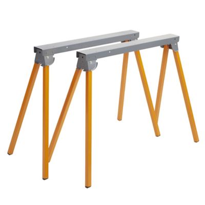 Bora 36 in. x 33 in. 1,000 lb. Capacity Steel Heavy-Duty Folding Sawhorse, 2-Pack