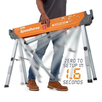 Image showing  45 in. x 30 in. 1,500 lb. Capacity Speedhorse Heavy-Duty Sawhorse, 2-Pack
