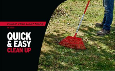 Image showing  19 in. Steel Fixed Tine Leaf Rake