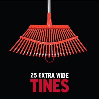 Image showing 5 th Corona 19 in. Steel Fixed Tine Leaf Rake