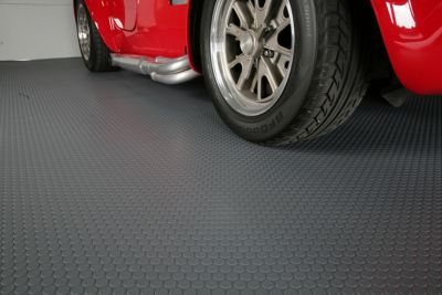 Image showing  Small Coin Roll-Out Vinyl Garage Flooring, 60 Mil