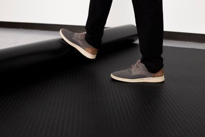 Image showing  Small Coin Roll-Out Vinyl Garage Flooring, 60 Mil