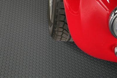 Image showing  Small Coin Roll-Out Vinyl Garage Flooring, 60 Mil
