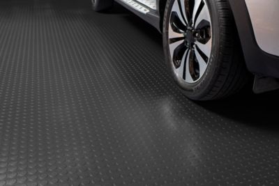 Image showing  Coin Roll-Out Vinyl Garage Flooring, 75 Mil