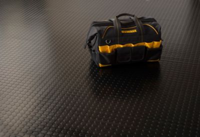 Image showing  Coin Roll-Out Vinyl Garage Flooring, 75 Mil