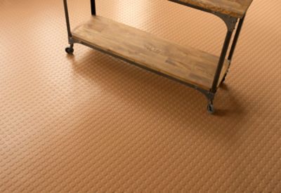 Image showing  Coin Roll-Out Vinyl Garage Flooring, 75 Mil