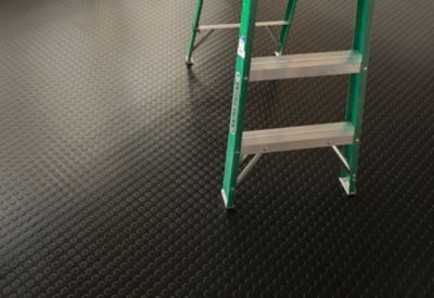 Image showing  Coin Roll-Out Vinyl Garage Flooring, 75 Mil