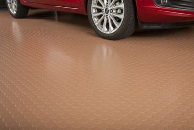 Image showing  Coin Roll-Out Vinyl Garage Flooring, 75 Mil